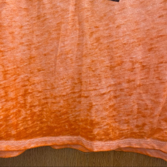 ZOE + LIV • Burnout Baseball Style Halloween Jack-O-Lantern Shirt - Size M - Picture 10 of 16